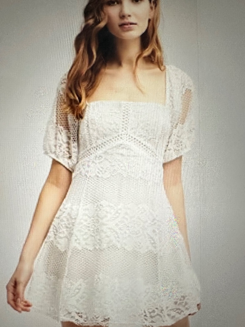 FREE PEOPLE Be your Baby Lace Mini Dress